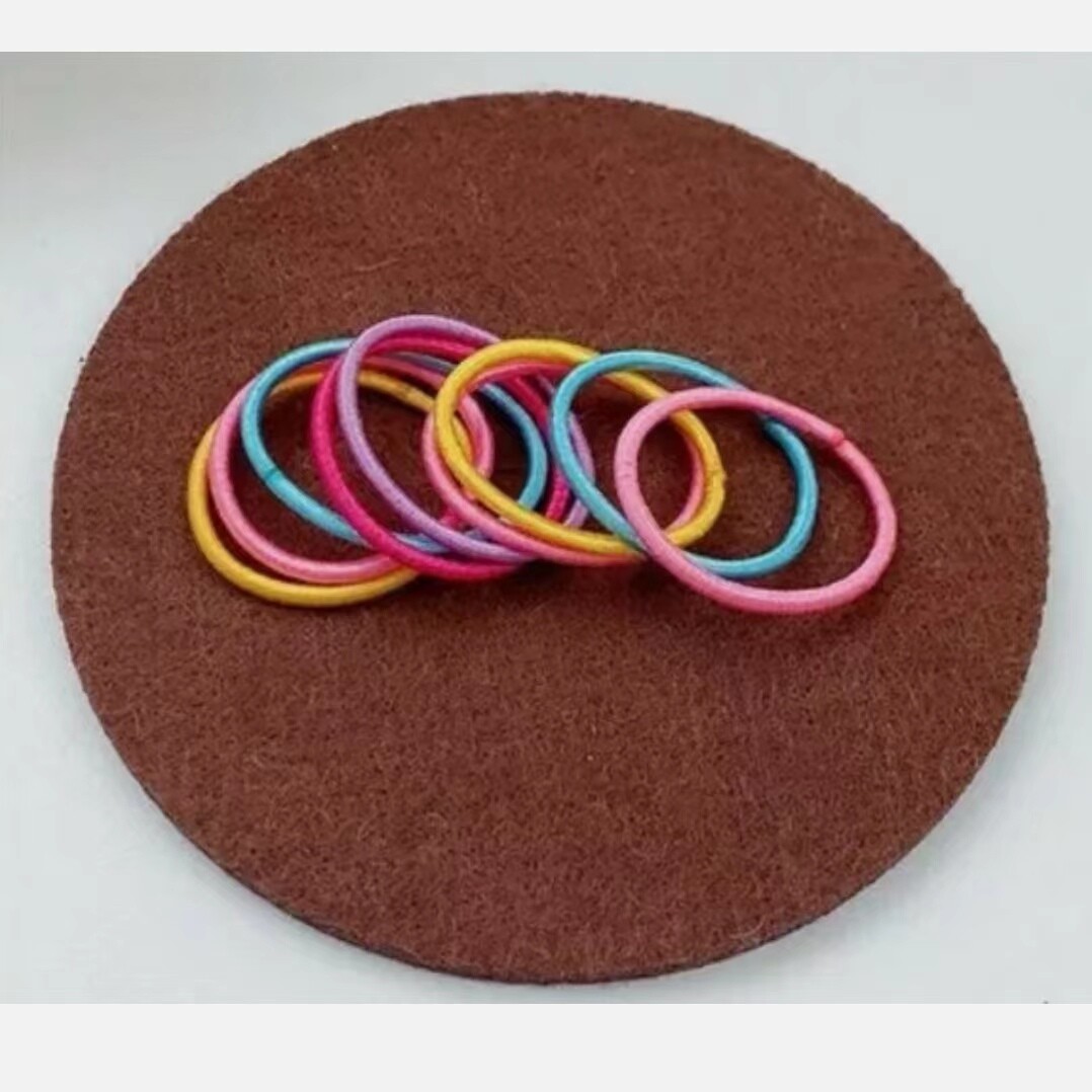 50 Pcs small/mini Hair Ties Elastics Ponytail Holders Girls Kids Hairband
