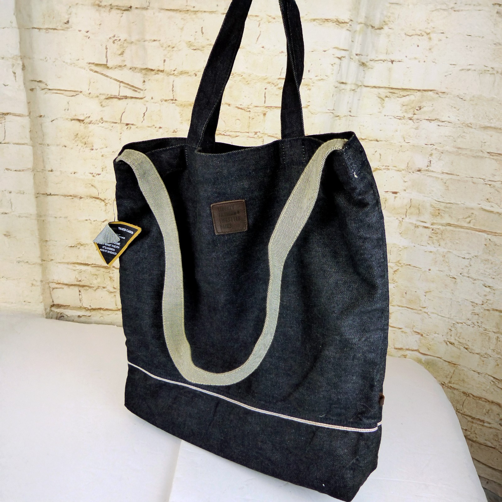 Flying Horse London Selvedge Indigo Denim Tote Bag Liberty Fairs NWT Workwear