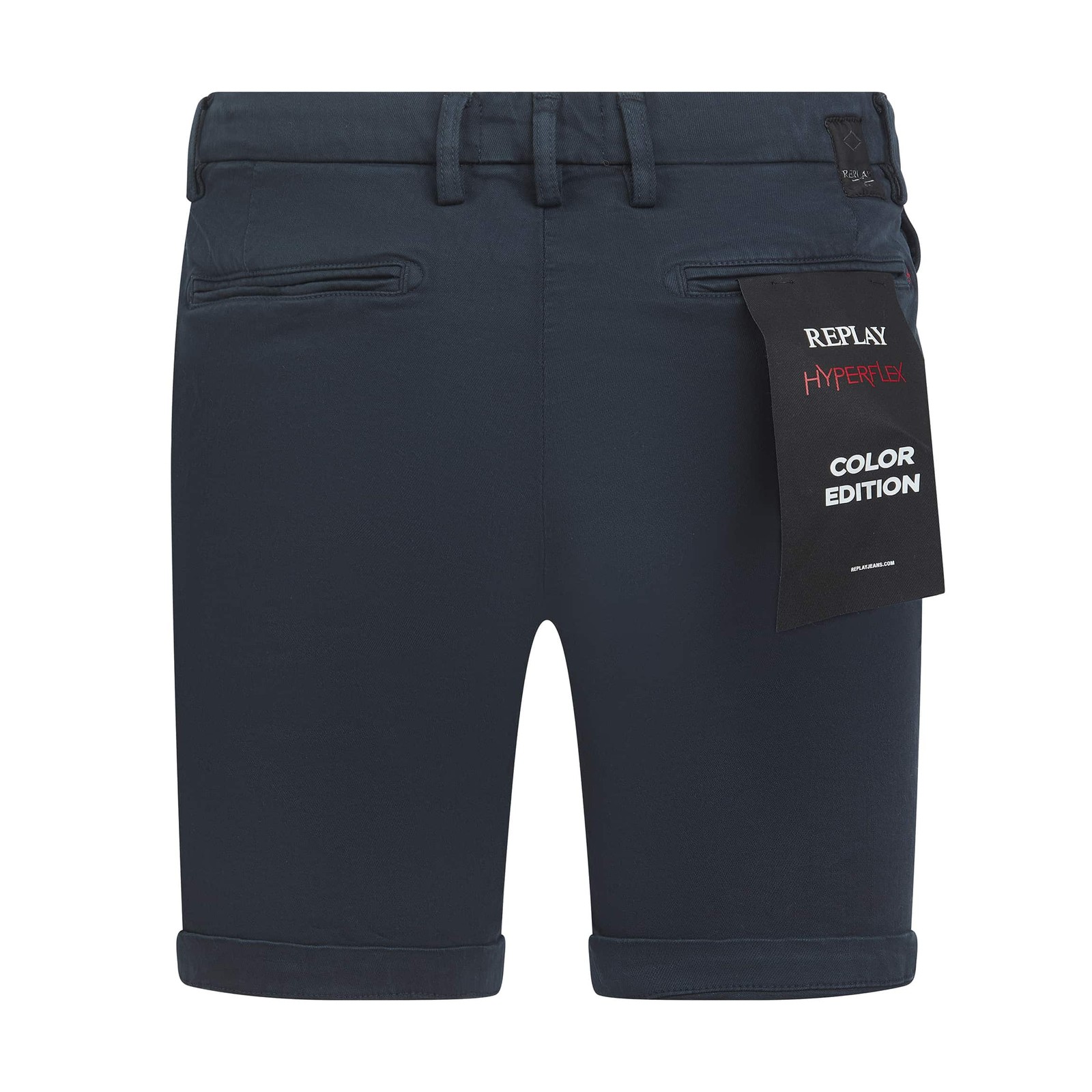 Replay Benni Hyperflex Shorts | Navy | W28, W29, W30, W31, W32, W33, W34, W36