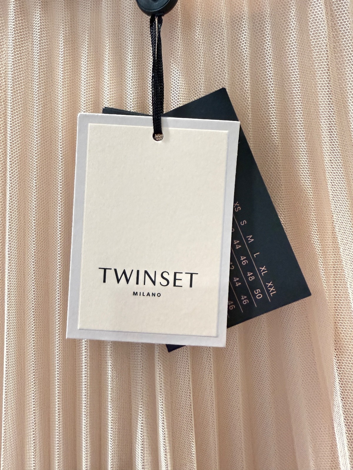 NEW Twinset Milano Pleated Tulle Skirt, Designer, Pale Pink, Size US10/IT46