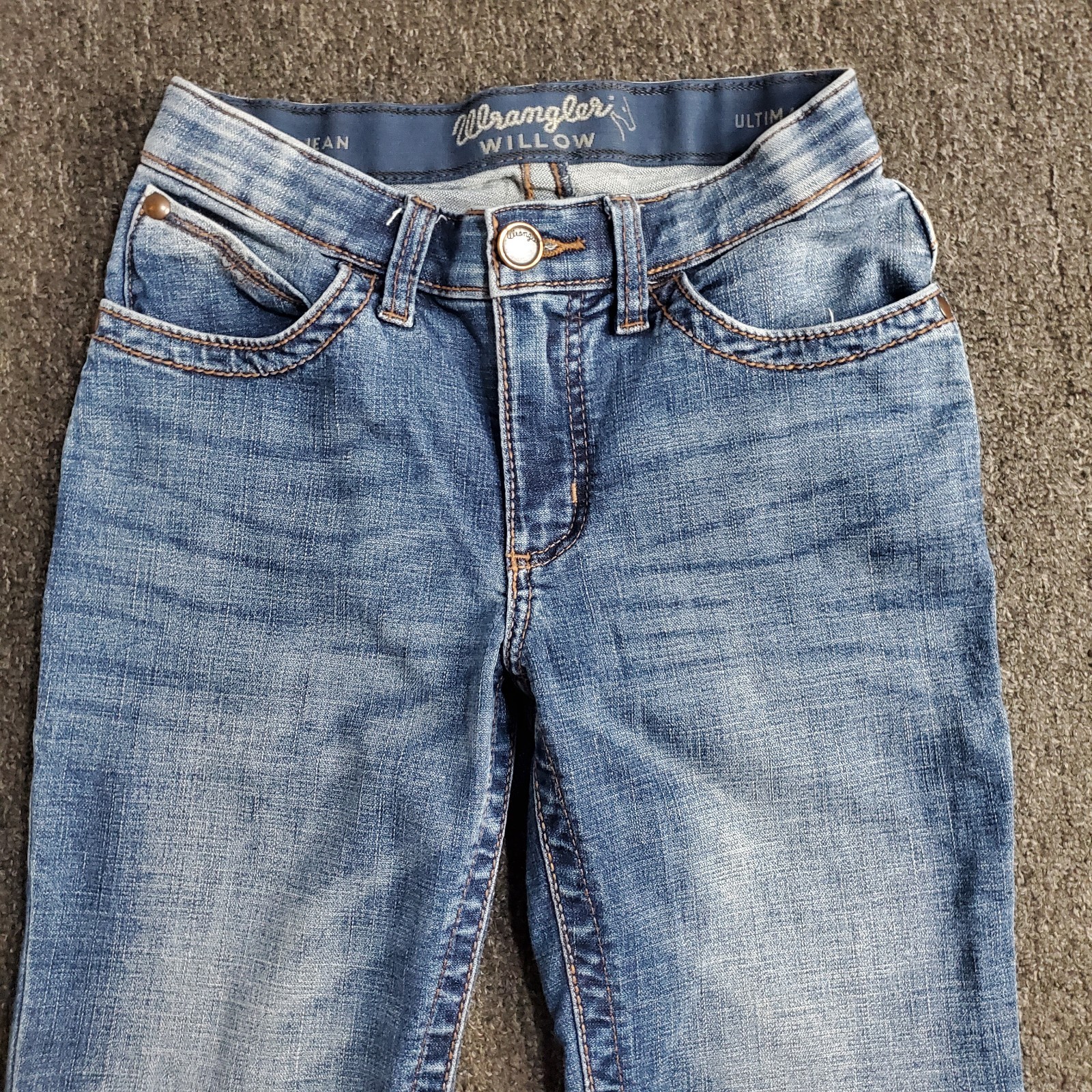 Wrangler Willow Jeans Womens 1×34 Blue Ultimate Riding Medium Bootcut Fit 26×32