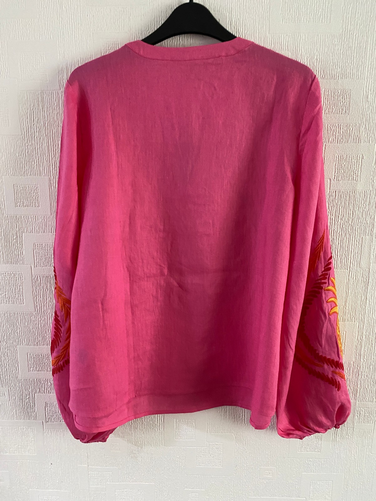 BODEN Bonnie Linen Embroidered Top size 10 NEW