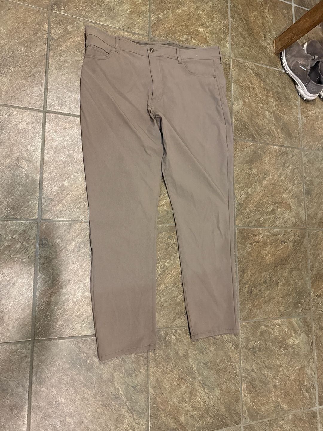 Weatherproof Vintage Men’s 5-Pocket Flex Tech Pant, Tan, 40X32