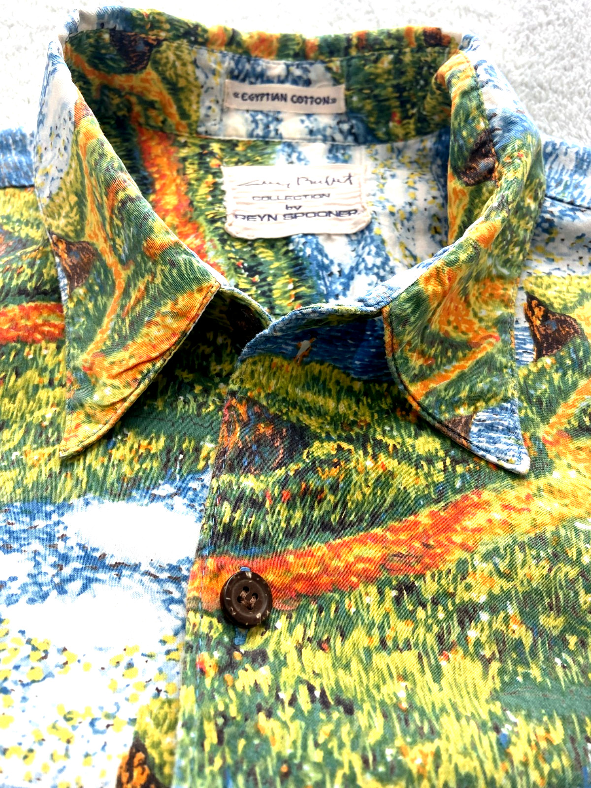 Reyn Spooner Guy Buffet Collaboration Hawaiian Shirt 100% Egyptian Cotton Size M