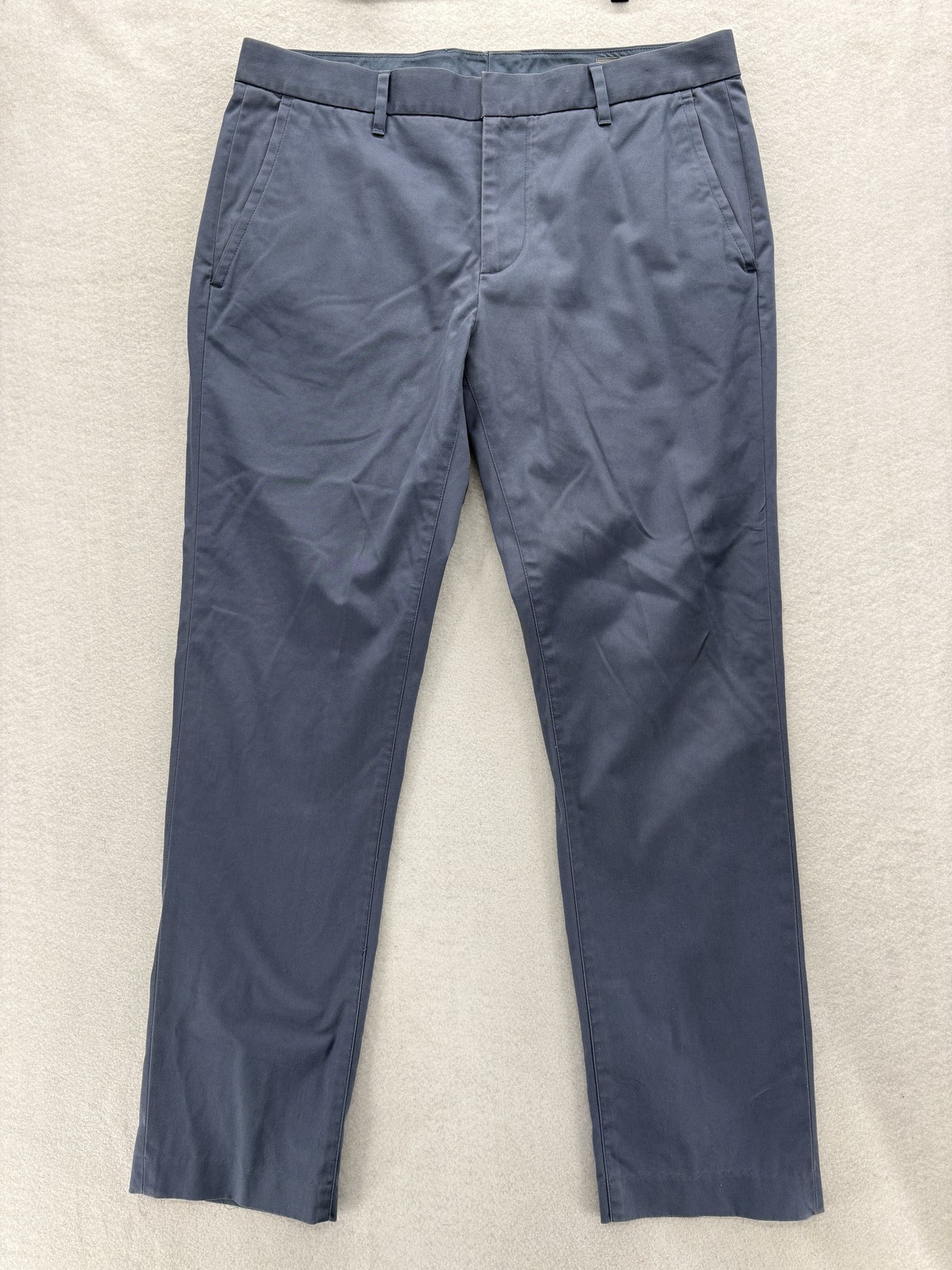 Bonobos Chino Pants Mens 33×30 Blue Stretch Straight Flat Front Preppy