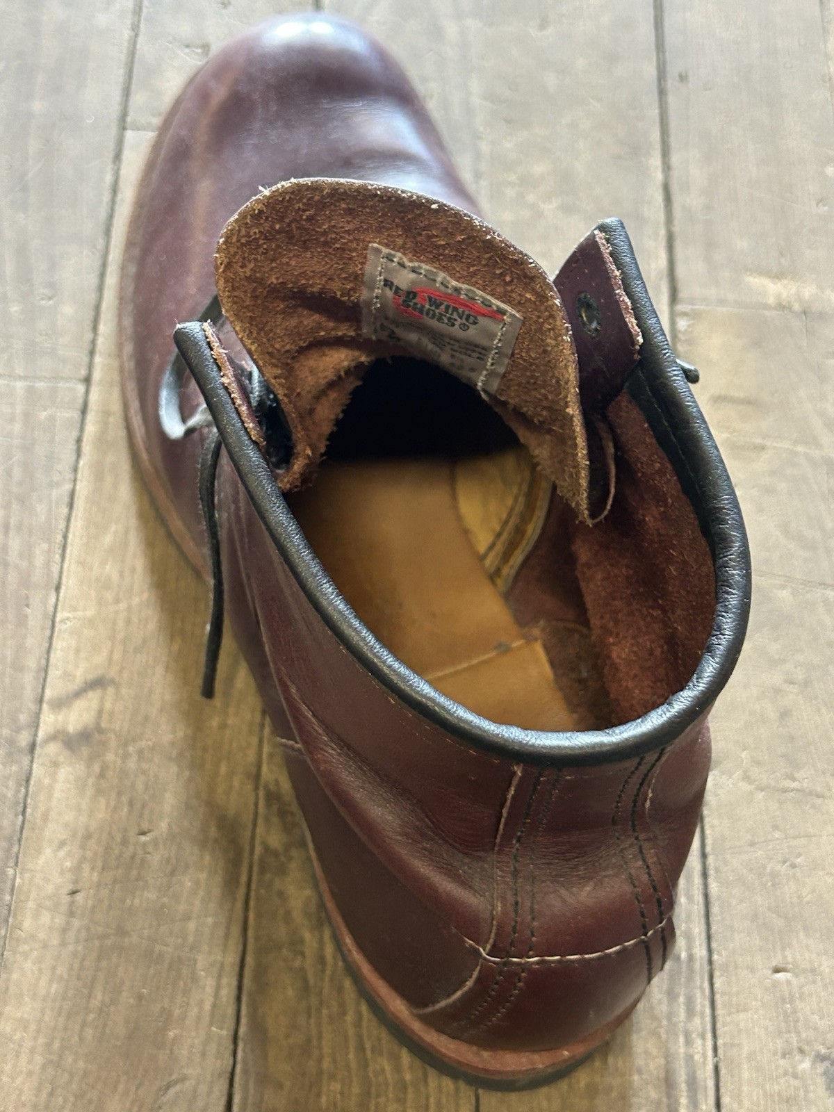 Red Wing Heritage Beckman Black Cherry Leather Boots Size 9.5 9011 Made In USA