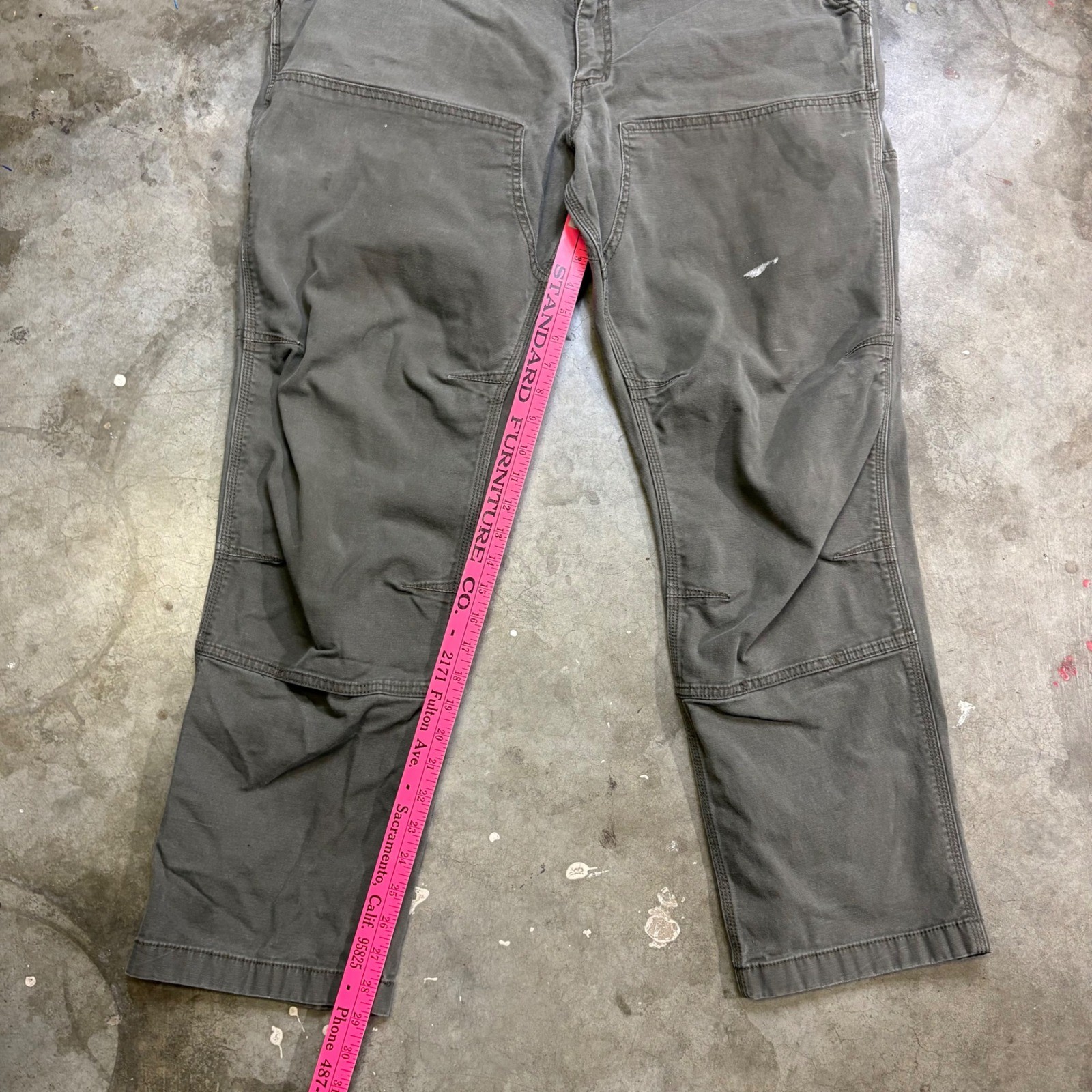 Carhartt 102802-217 Relaxed Fit Double Knee Work Pants Tarmac 40×32 Mens