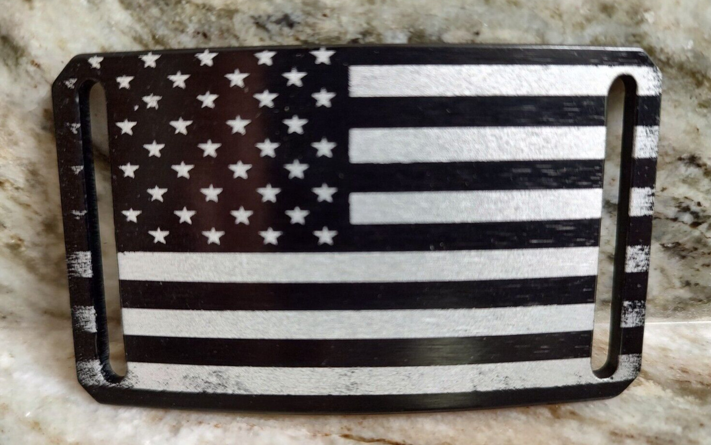 GRIP6 BELT BUCKLE – USA FLAG – BLACK – INTERCHANGEABLE for WOMEN and MEN