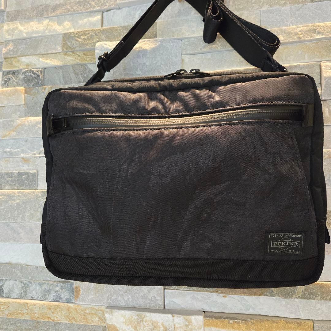 Porter Dark Forest Camouflage Shoulder Bag Nylon/Polyester Used