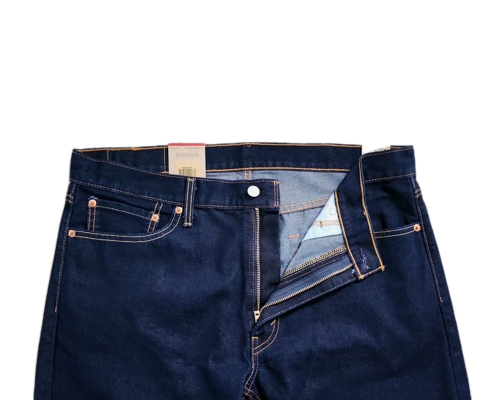 Levi’s 513 Men’s Slim Straight Fit 36×32 Dark Blue 085133175 NWT MSRP $69.50