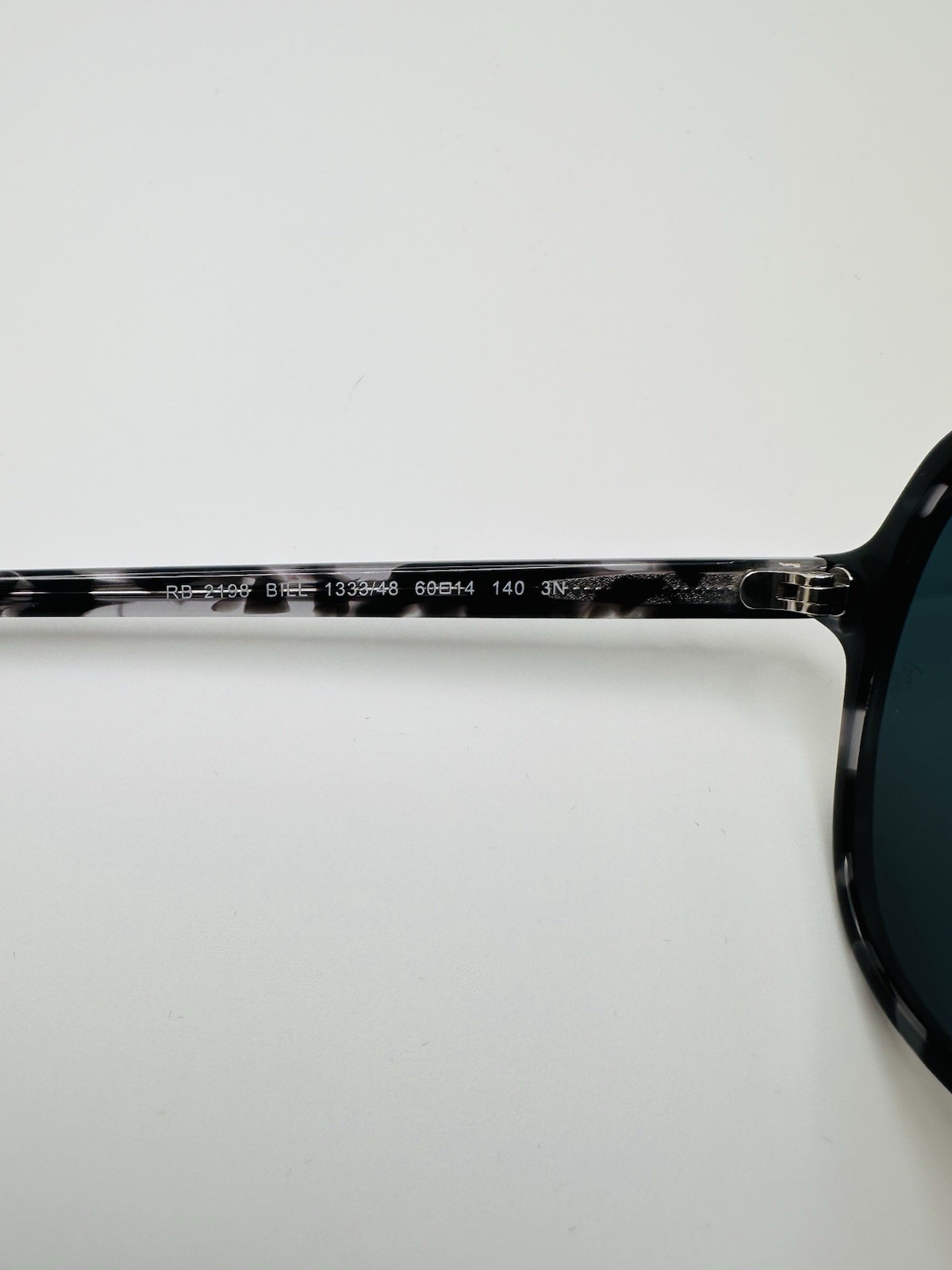 Ray-Ban RB2198 Bill 60mm Pilot Oversized Sunglasses Gray Havana Frame Gray Lens