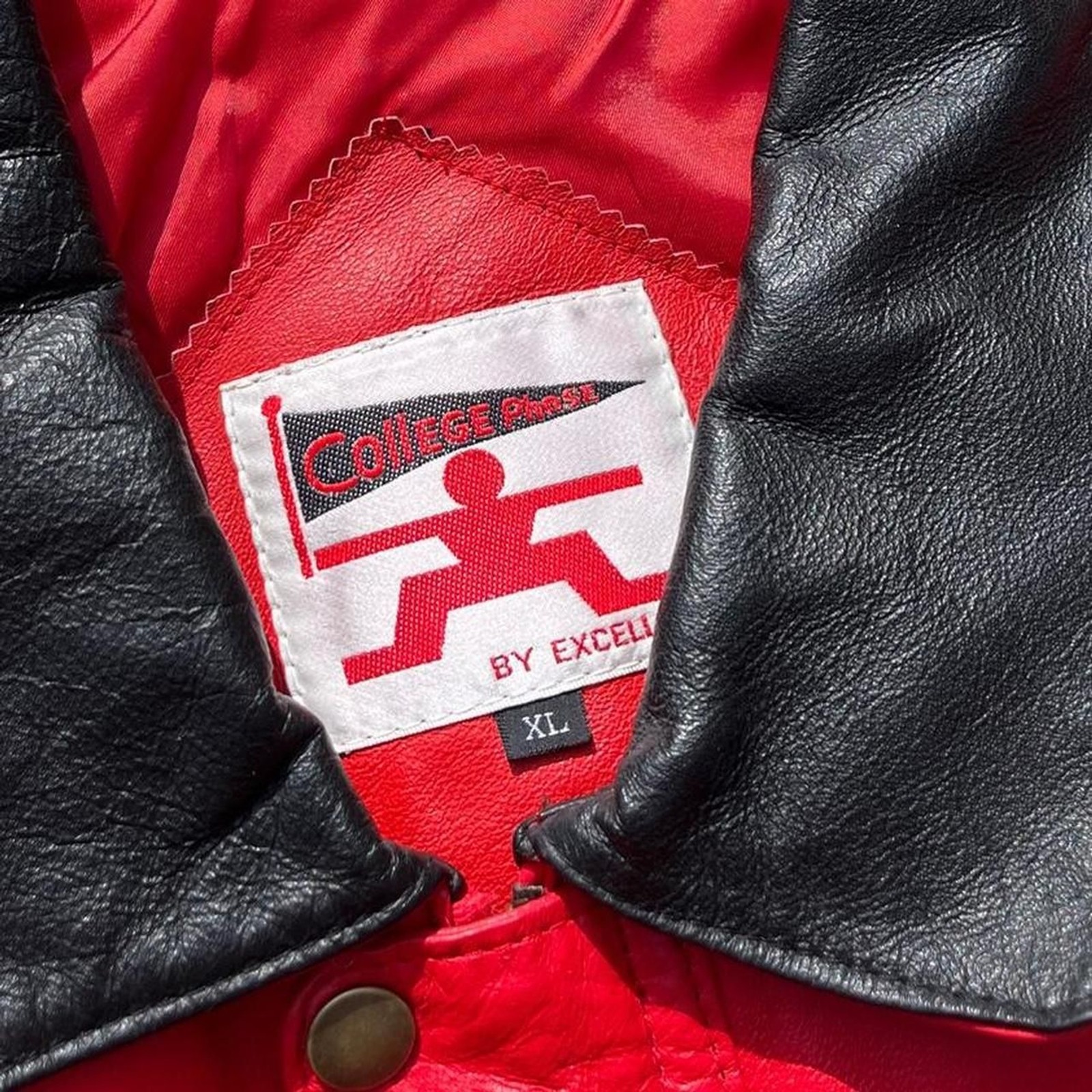 vintage mint college phase leather huskers Men’s Red Jacket