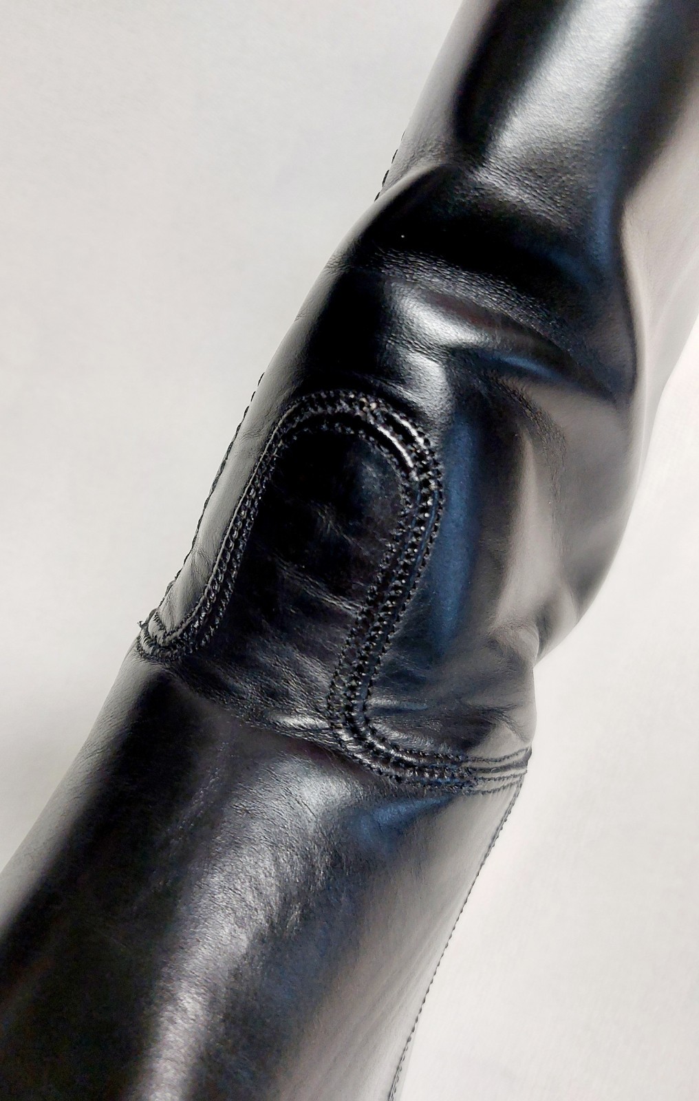 Women’s The Effingham Equestrian Riding Boots Style 100L Black Sz 8.5 Wide Calf