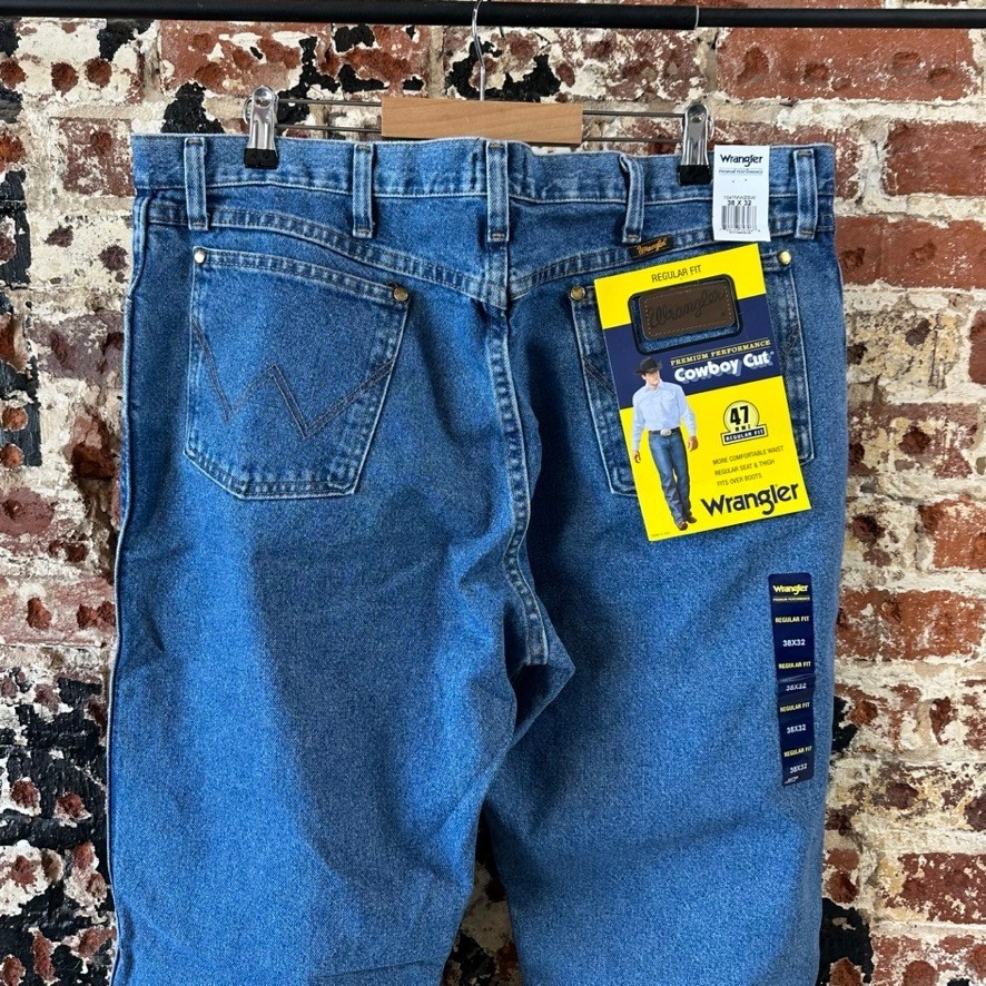 Wrangler 47MWZ Western Jeans Cowboy Cut Regular Fit 38×32 47MWZ NWT