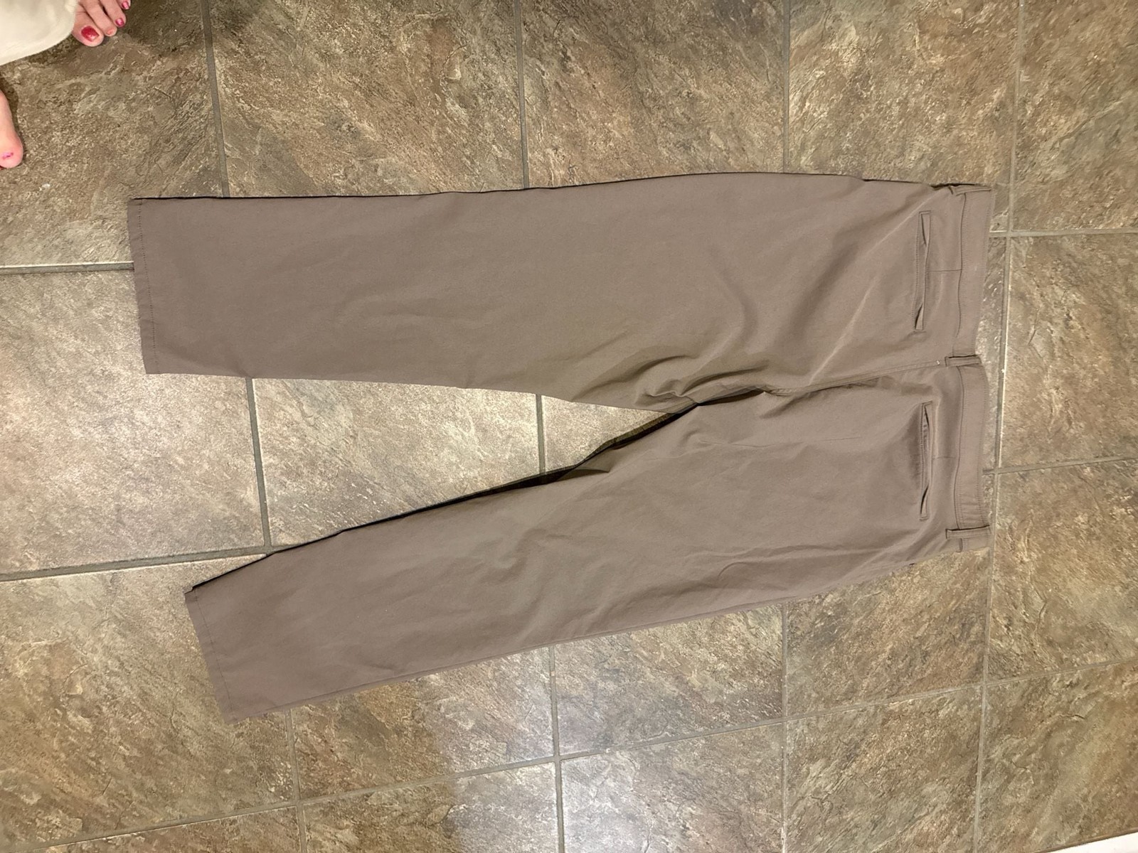 Weatherproof Vintage Men’s 5-Pocket Flex Tech Pant, Tan, 40X32