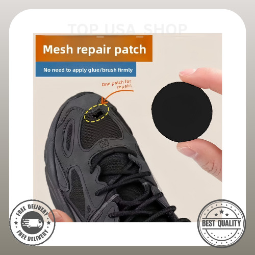 6 Pcs Self-Adhesive Shoe Patches Strong Waterproof Repair for Holes Fabric Mesh