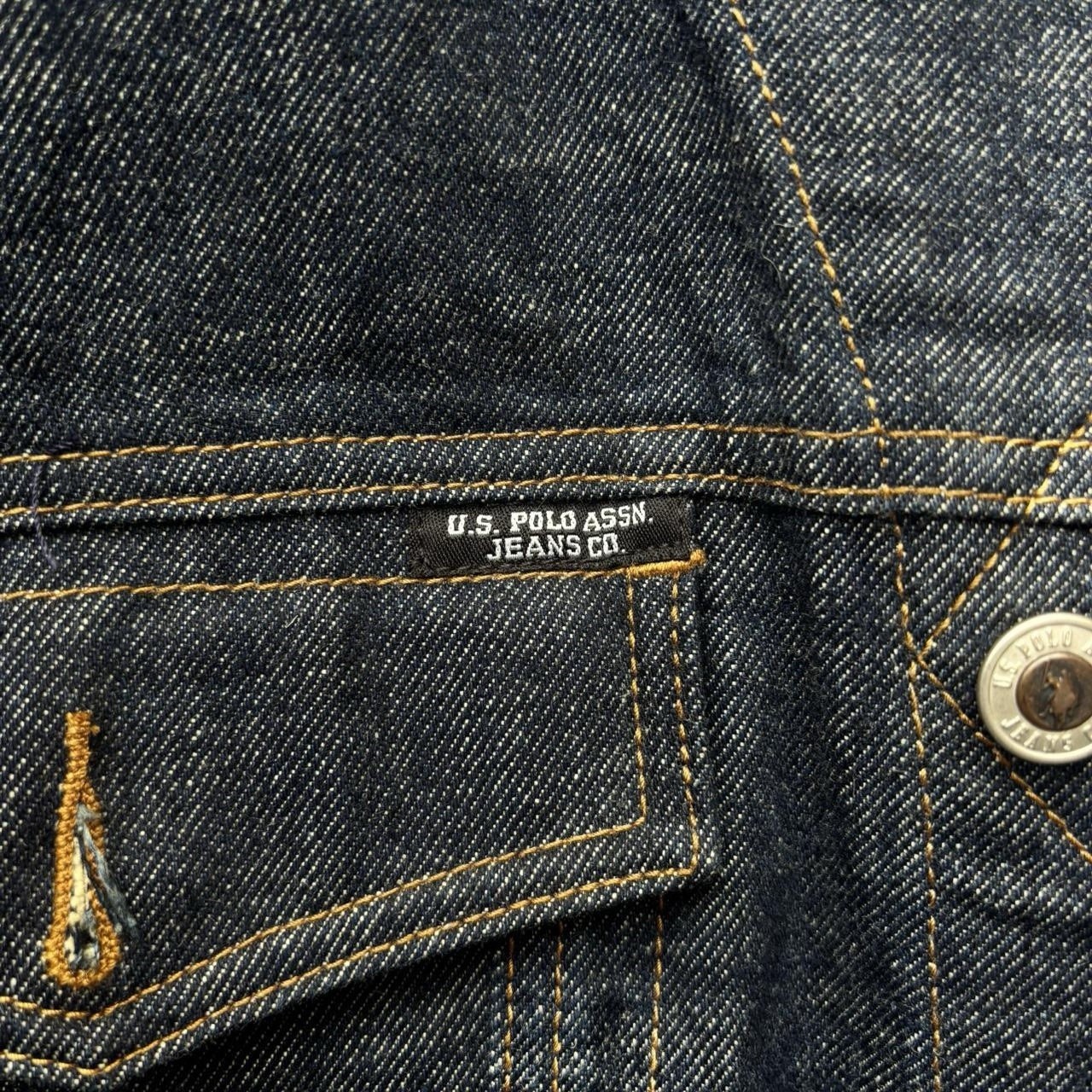 U.S. Polo Assn. Jeans Co. Denim Jacket XL Dark Wash Oversized Trucker Cotton