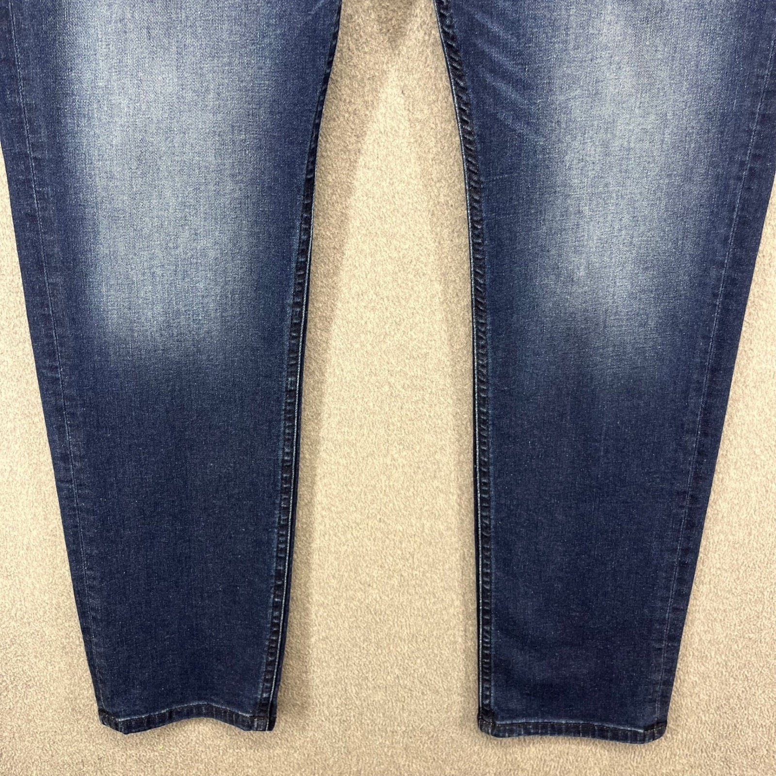 Diesel Thommer-R Slim Jeans Mens 36×32 Dark Blue Wash Stretch Denim Trousers NEW