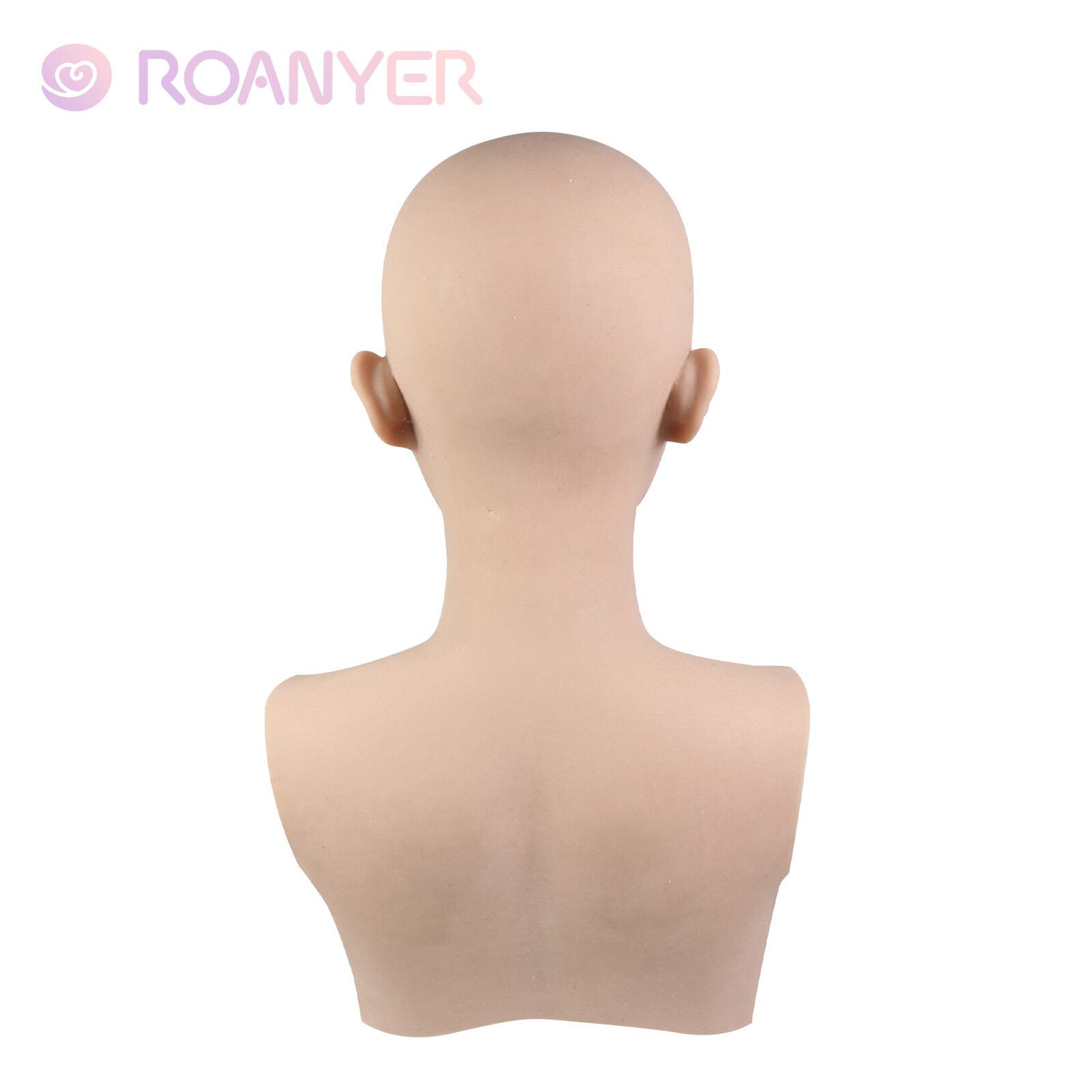 Roanyer Silicone May Mask with Breast Form Female Fake Face Crossdresser