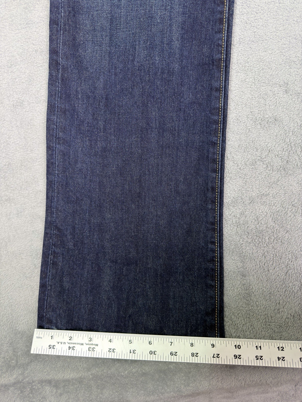 New Old Navy Jeans Mens 34×36 Blue Dark Wash Mid Rise Bootcut Regular Fit