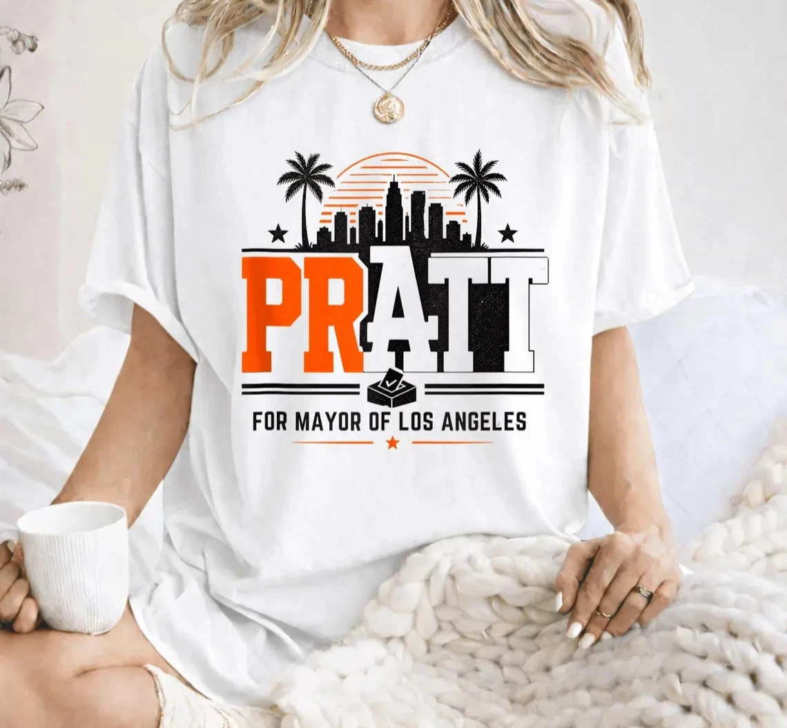 HOT! Pratt for Mayor 2026 T-Shirt, Graphic T-Shirt, LA Election Fan Gift