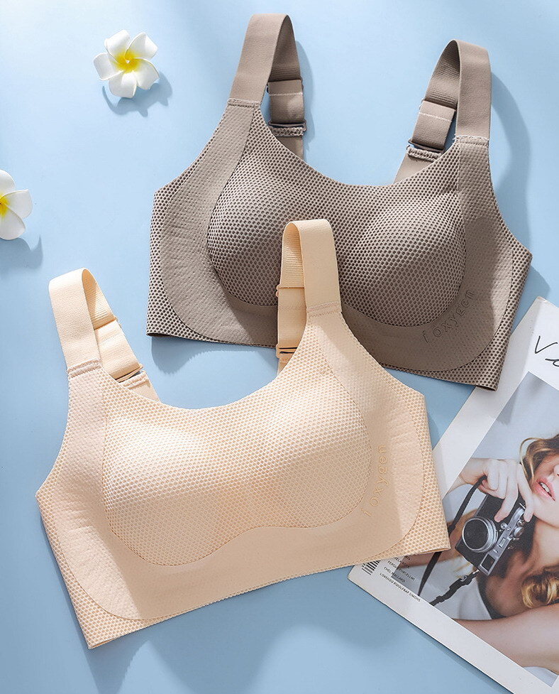 Women Bras Full coverage Strapless Seamless Ultra-thin Plus size Underwear 28391
