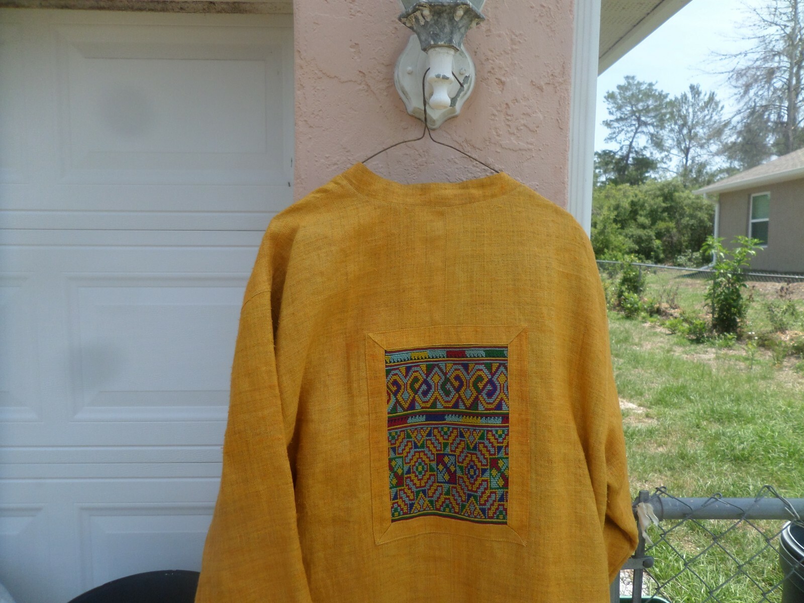 Vintage Hmong Embroidered reversible jacket buttons are Myanmar currency Rare