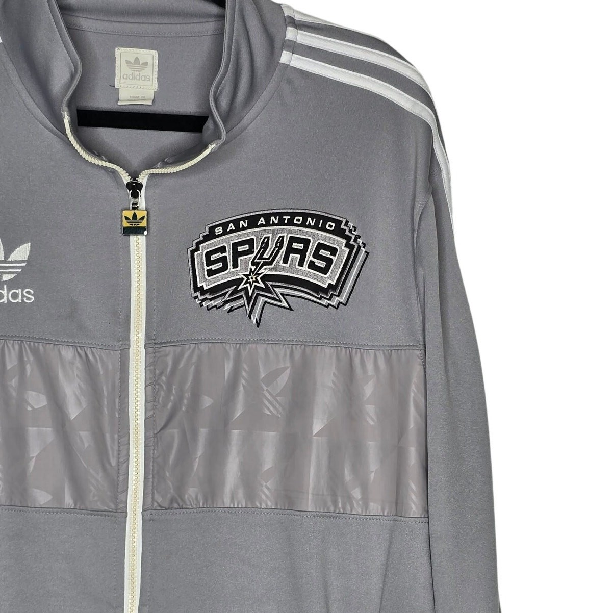 Adidas Originals San Antonio Spurs Court Series Track Jacket – Mens L Trefoil