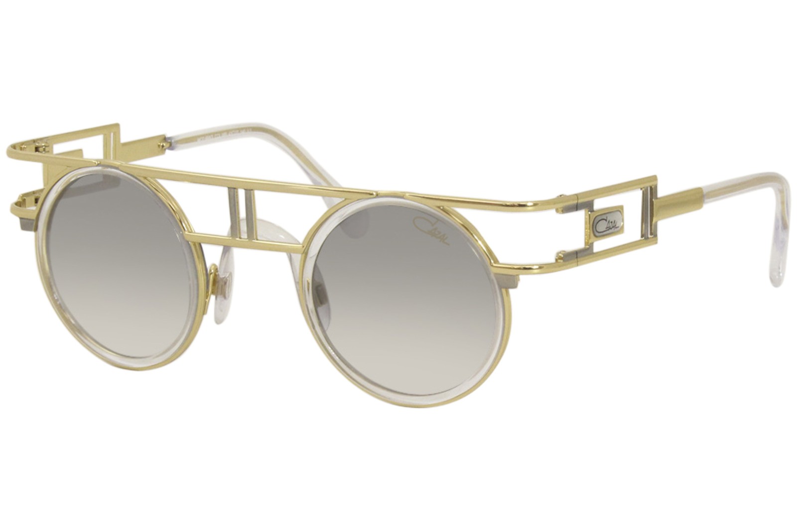 Cazal Legends 668/3 065 Sunglasses Men’s Gold/Grey Lenses Round 43mm