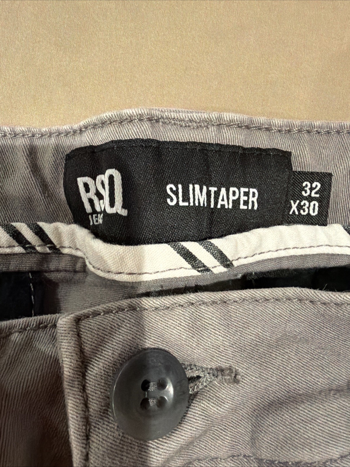 RSQ Slim Straight Chino Pants Gray Size 32 x 30