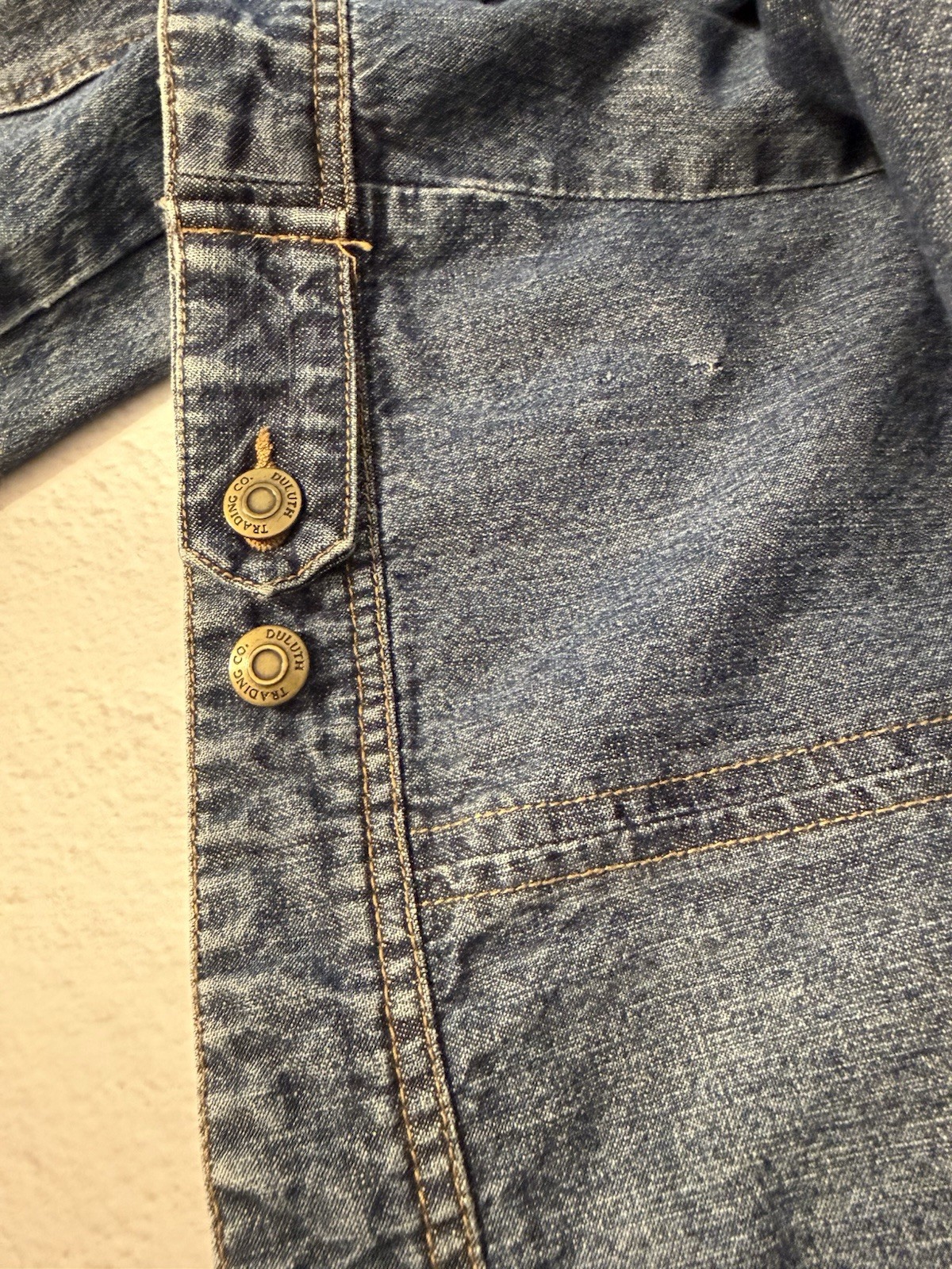 Duluth Trading Company Women’s Denim Jean Jacket Blue Xl