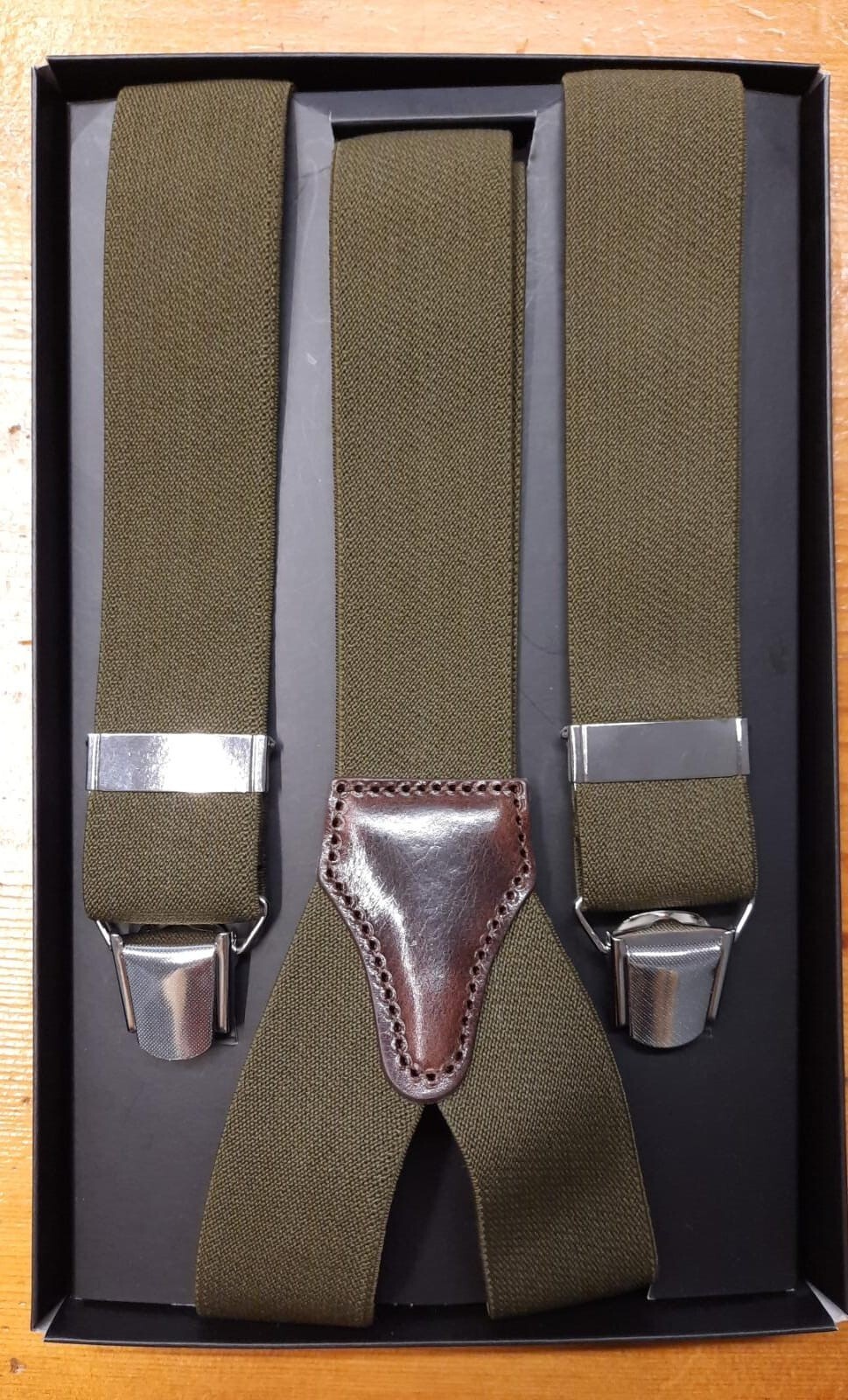 Solid Color Green Brace 56 to 4 Arms 36mm Height – 100% Made in Italy