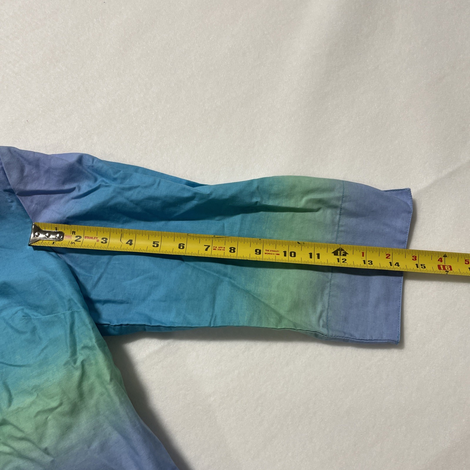 New with tags Lemongrass Studio Ombre Stripe Shirt Large 100% Cotton