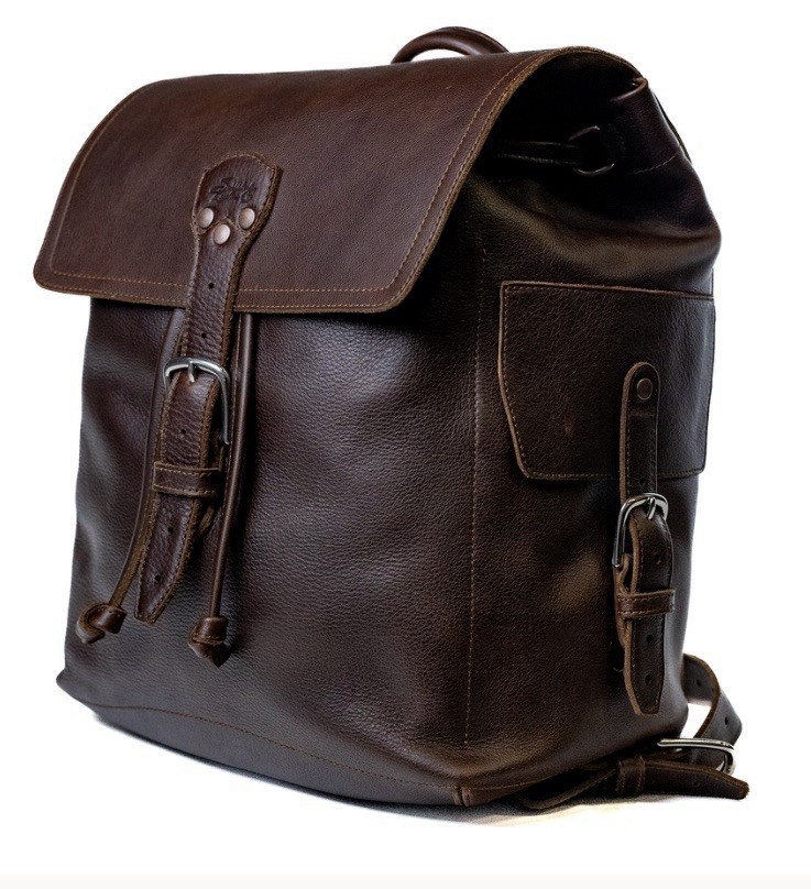 NWOT**** Saddleback Leather Co. 16″ Drawstring Backpack Dark Coffee Brown