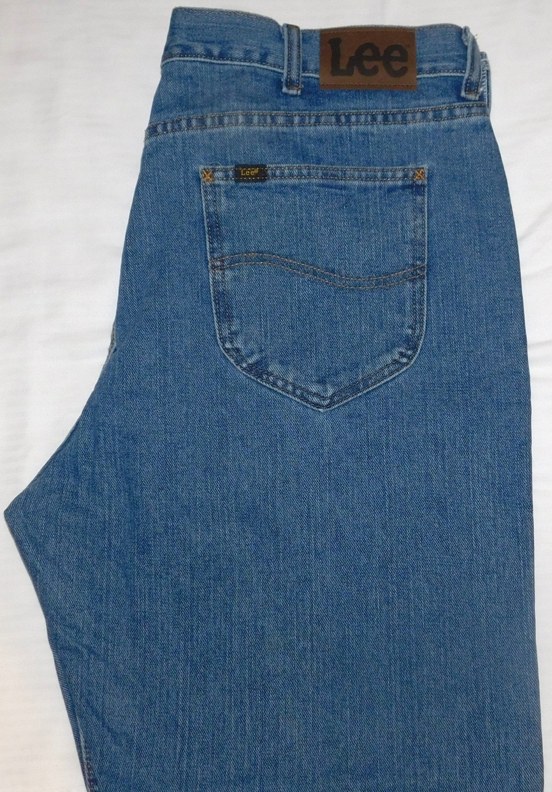 LEE Relaxed Fit Straight Leg Jeans Relaxed Seat & Thigh At Waist Pepperstone Blu