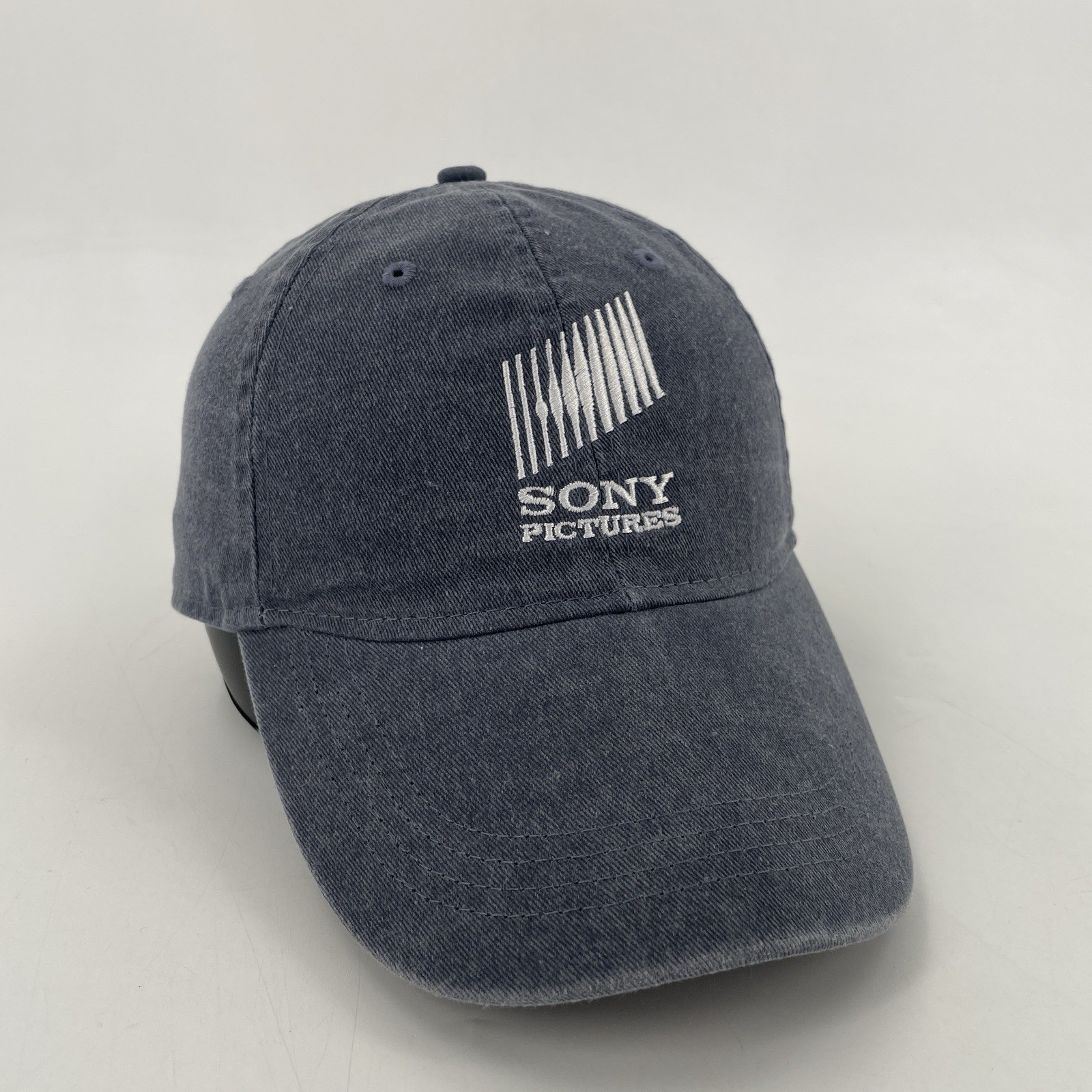 Vintage Sony Pictures Hat in Slate Gray – StrapBack Cap – Embroidered Logo