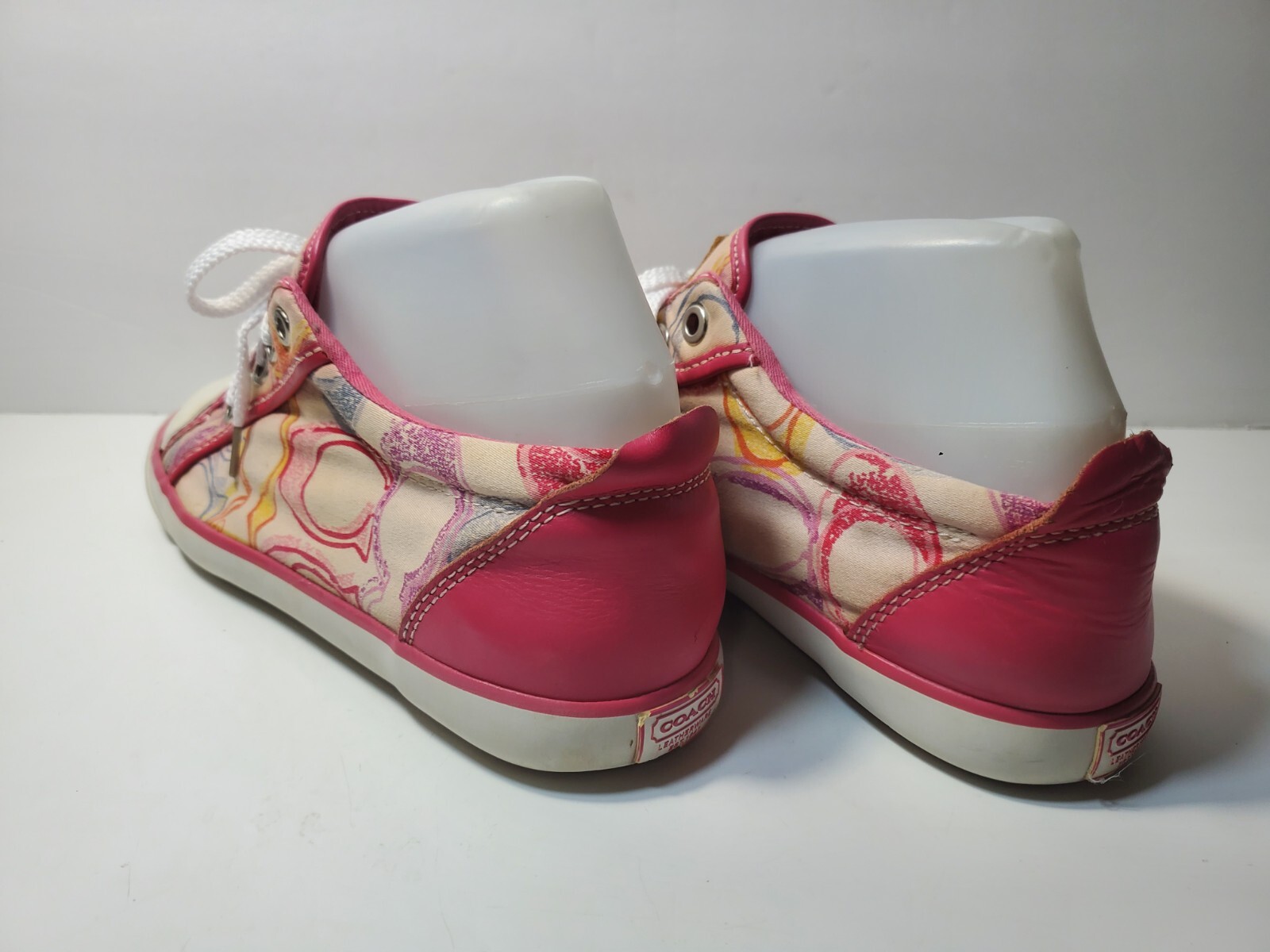 Coach Barrett Multi Dream Pink Multicolor CC Monogram – Size 7.5B