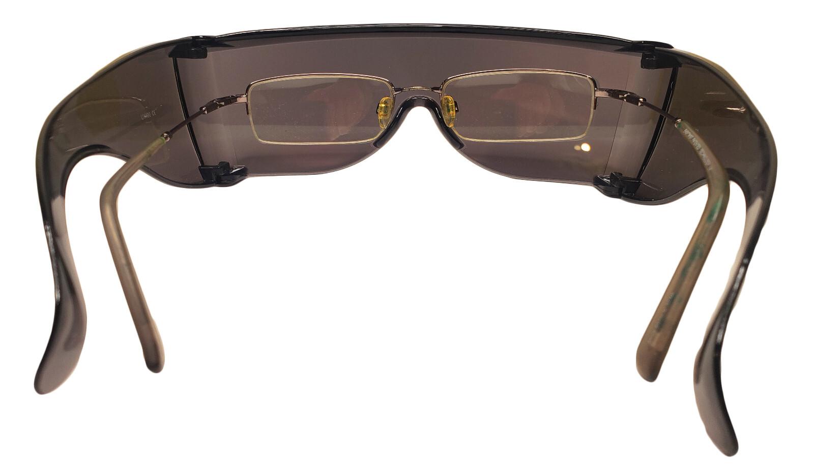 XL Extra Dark Fit Over Sunglasses Sun Shield Mens Womens Cover Glasses Driving