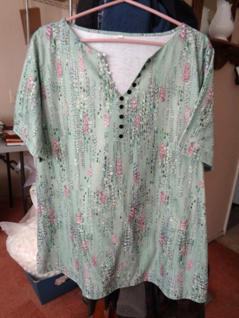 Elie Tahari Floral Pullover Top X lg.