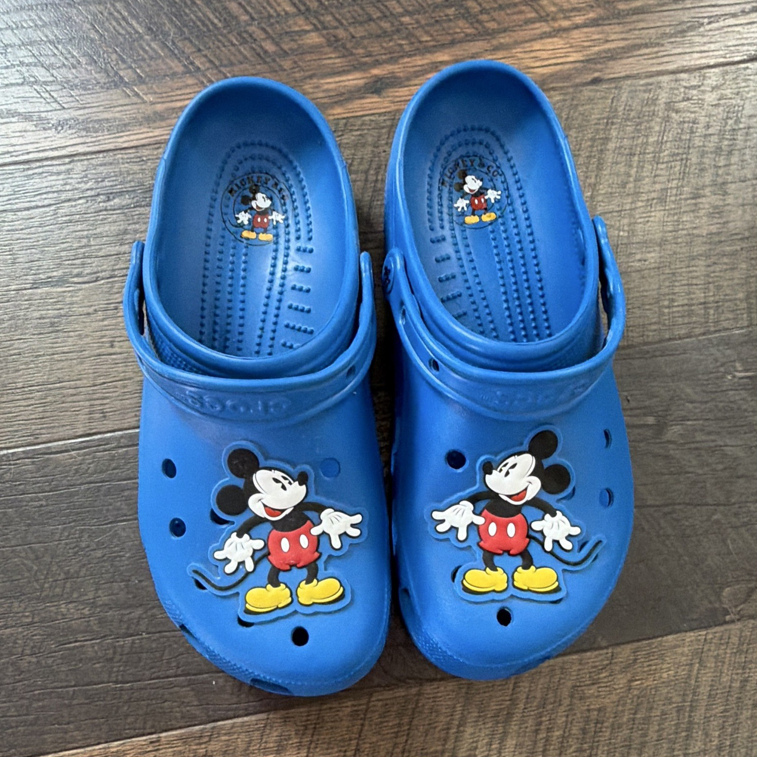 Crocs Classic Clog Mickey Mouse Disney Blue Adjustable Strap Men’s 10W