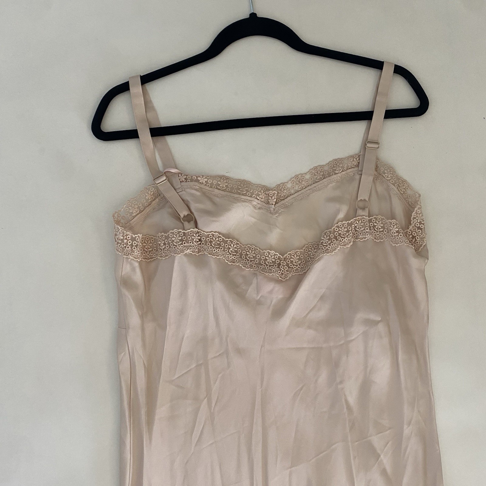 NWT SIMONE ROCHA x H&M Medium Satin Lace Slip Dress Pale Nude Pink NEW