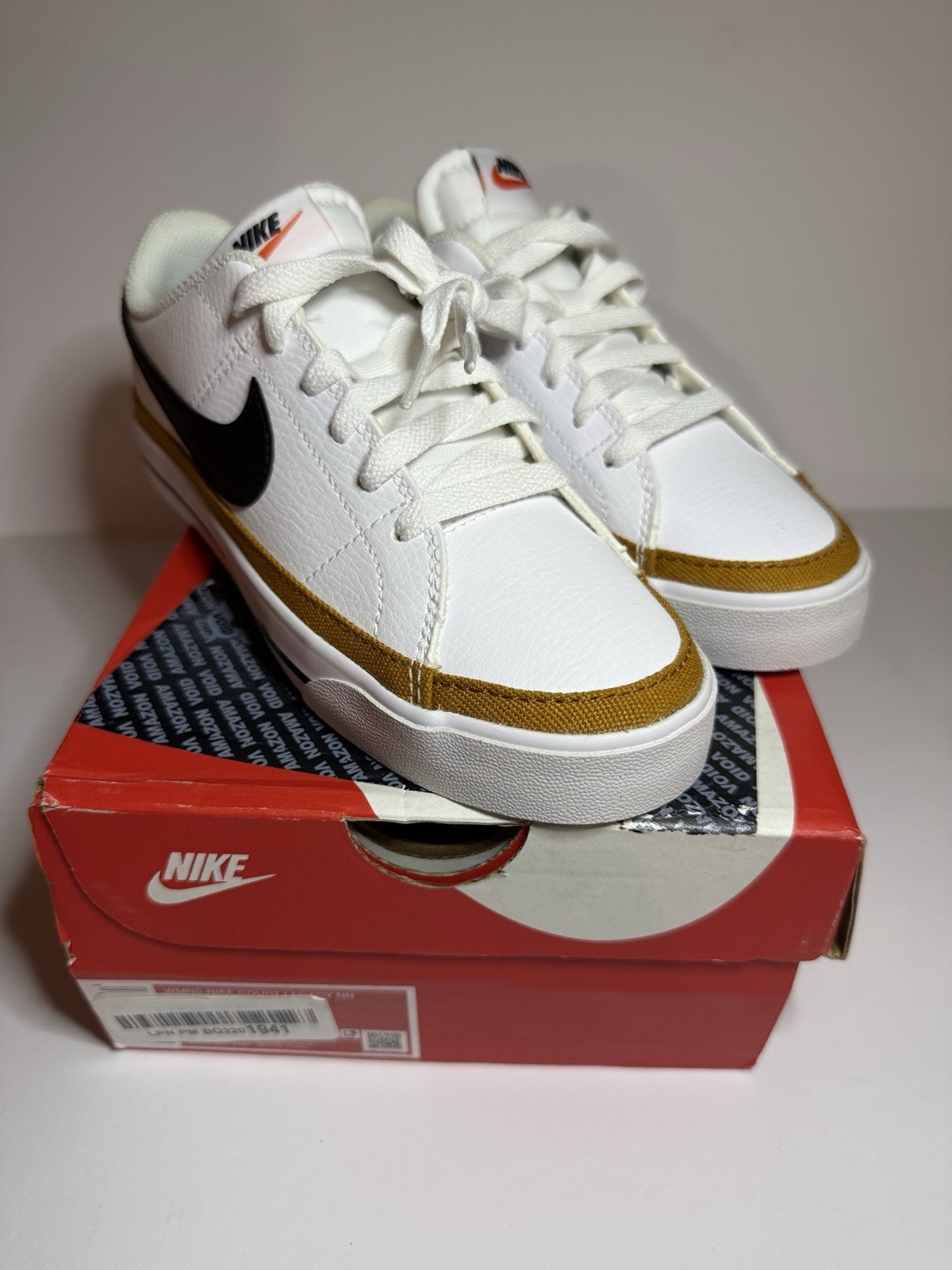 Nike Court Legacy Next Nature Leather Sneakers White Desert Ochre DH3161-100