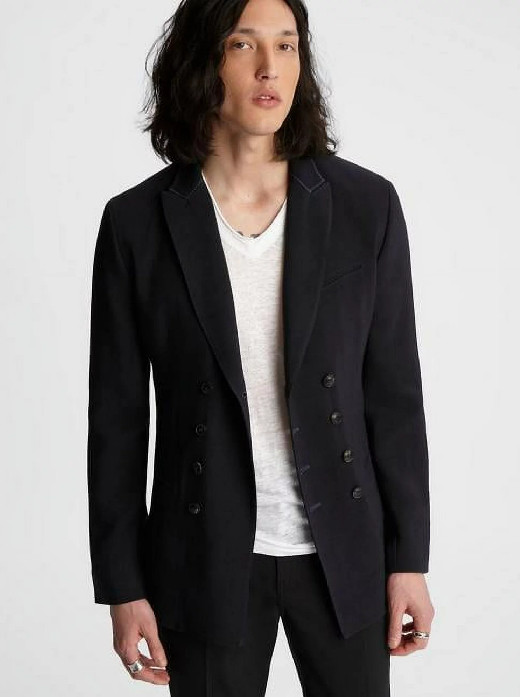 $1298 New John Varvatos Collection Double-Breasted Blazer Jacket EU58X US48X