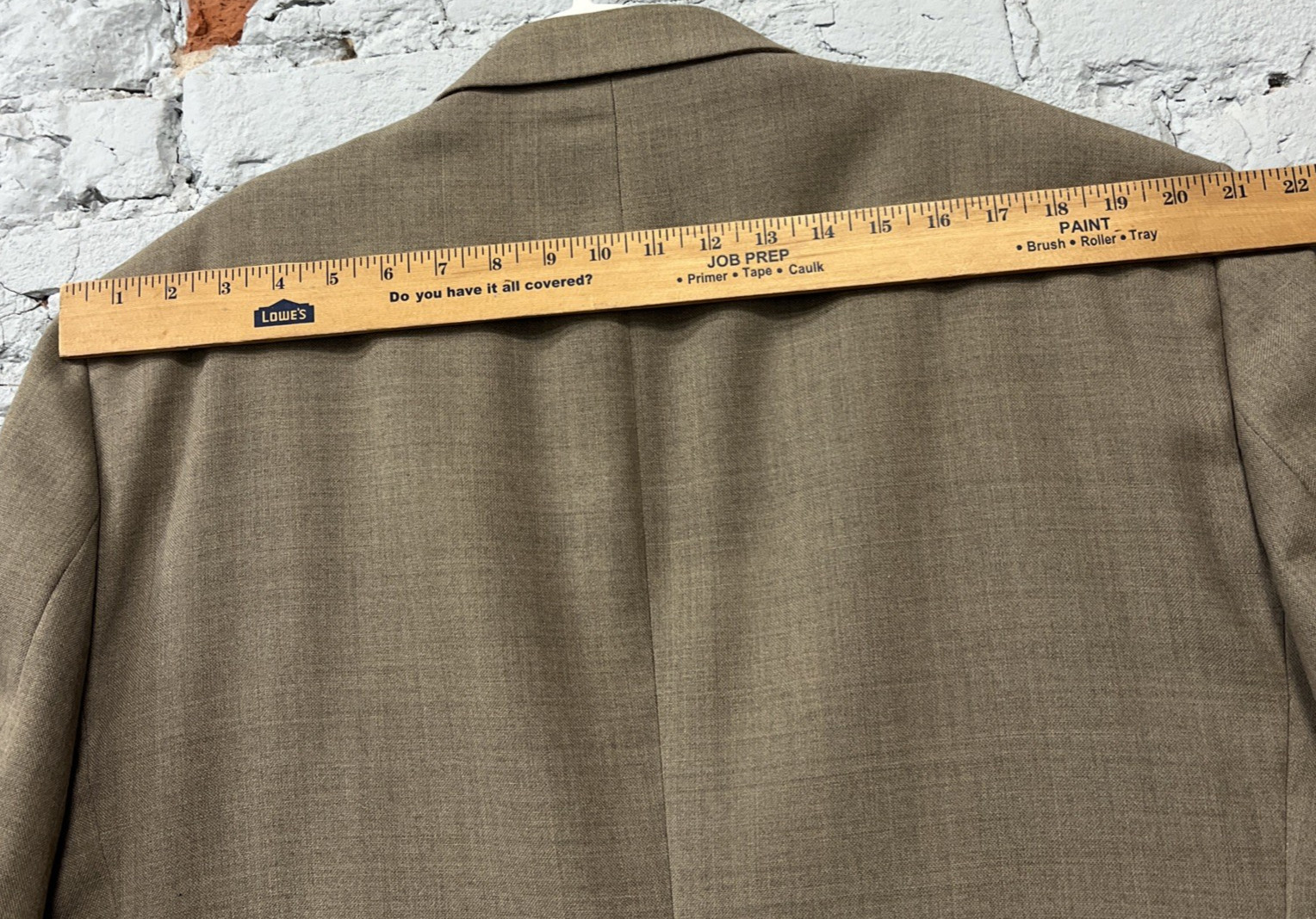 Stafford Jacket Men 48R Brown Tweed Blazer Sport Coat Polyester/Worsted Wool