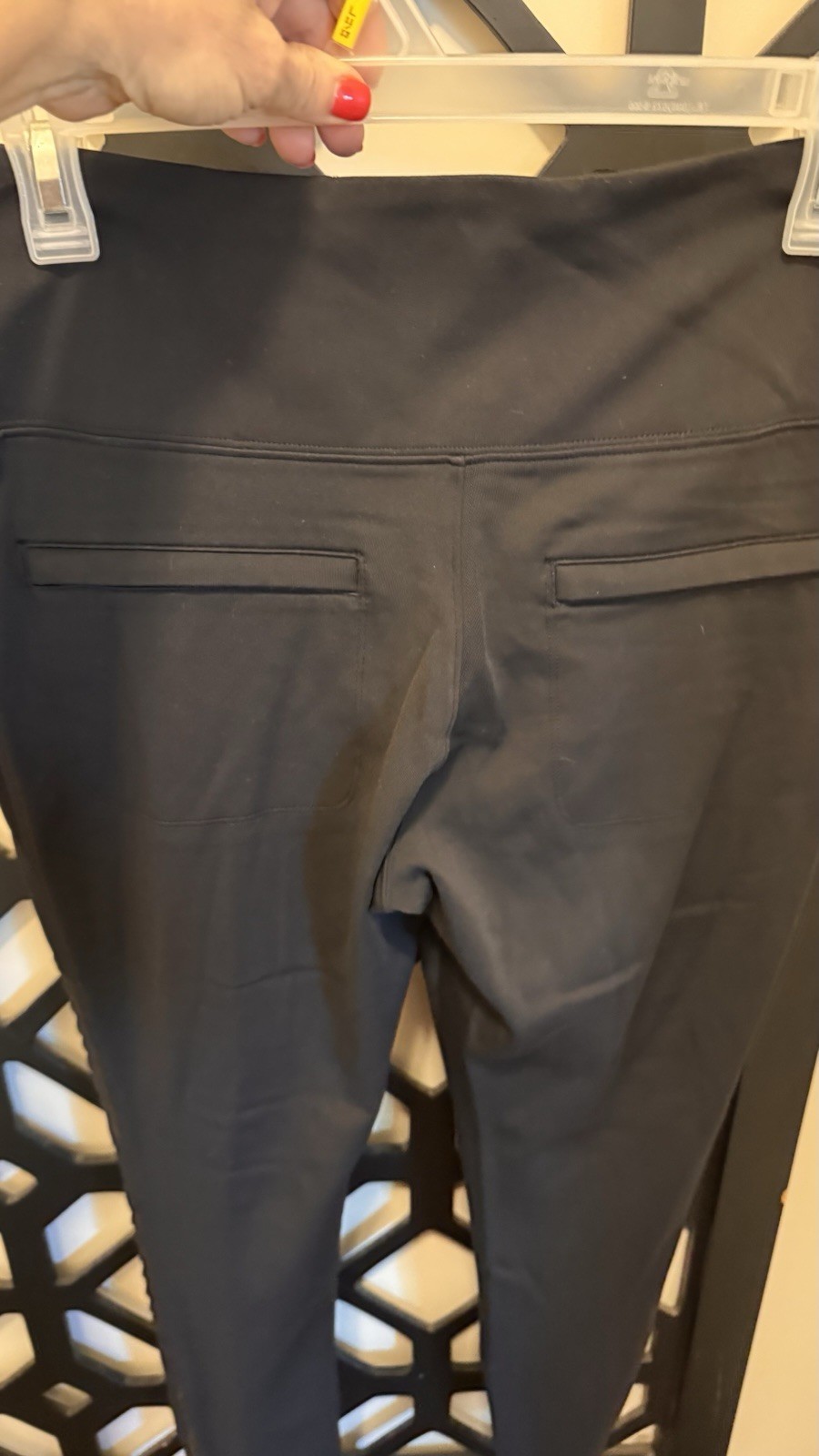 ATHLETA Delancey Zip Ankle Moto Tight Black Size Large
