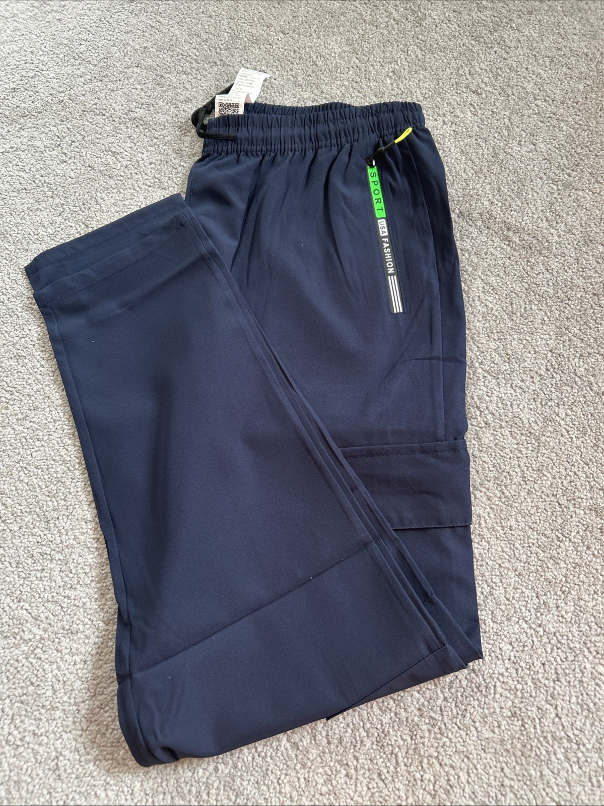 Ladies Sport Bottoms Size 14/16 Xl Elasticated Waist Blue