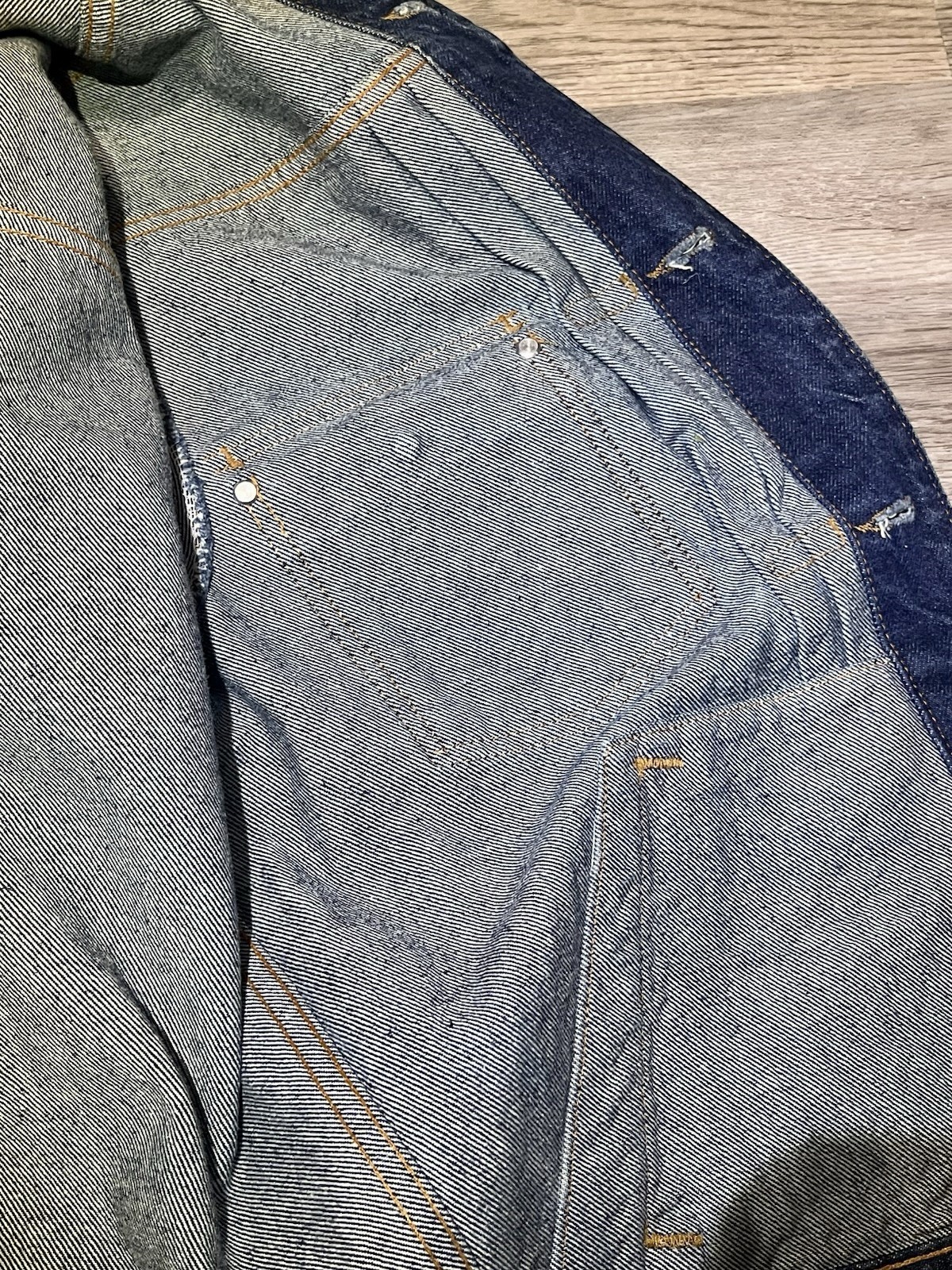 Polo Jeans Co By Ralph Lauren Vintage Denim Dark Blue Jean Trucker Jacket, MED