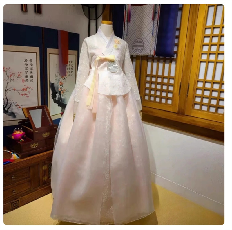 Hanbok Dress Traditional National Court Costume Korean Perform Wedding Dress Set