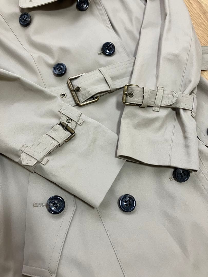Burberry Blue Label Trench Coat with Liner Check 38