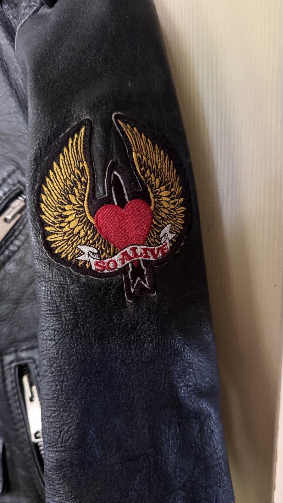 LOVE AND ROCKETS fans Vintage Leather Motorcycle Jacket Women’s Small